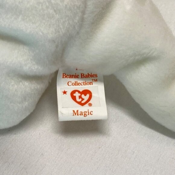 Ty Beanie Babies Extremely Rare *1995 Magic The Dragon *PVC *Tag Errors *Mint - Picture 9 of 10